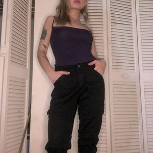 Black cargo pants